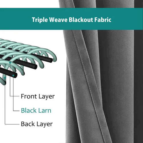 50inch*96inch Gray Luxurious Woolen Curtains, Sound-absorbing Buckle Curtains, High-end, Heavyweight, Soundproofing, And Elegant Home Decor